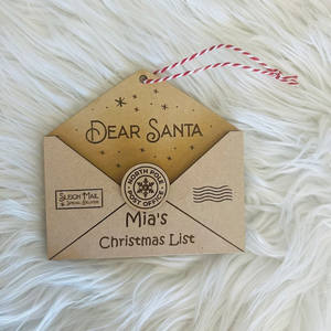 Delarchi 2023ตกแต่งต้นคริสต์มาสที่มีคุณภาพสูงมีตัวอักษรลายนูน3D Noel 7.5x10cm เครื่องประดับไม้อัดสี่เหลี่ยม - Product Image 3