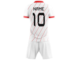 Unisex Soccer Wear Premium Quality Polyester Custom Sizes Solid Color New Style <b>Name</b> Printing Adults Sublimation Soccer Uniform - Product Image 5