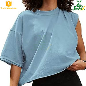 เสื้อยืดแขนสั้นโอเวอร์ไซส์ทรงหลวมพิมพ์ลายวินเทจซักกรดลำลองฤดูร้อน - Product Image 5