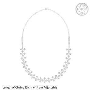 Collar de moda con cuerdas de plata - Product Image 3