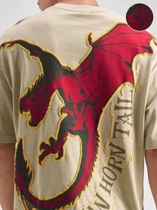 Camiseta Oversize de Algodón Grueso de 300 g/m² con Logo Estampado Personalizado para Hombre, Hombros Caídos, Estilo Urbano, Hecha en Pakistán - Product Image 5