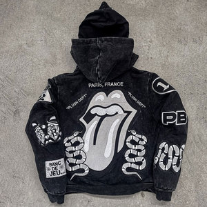 Customize Size Handsome Look French Terry <b>Distressed</b> Hoodie 2026 Best Sale <b>Top</b> Quality Heavy Plain Acid Wash Hoodie - Product Image 3