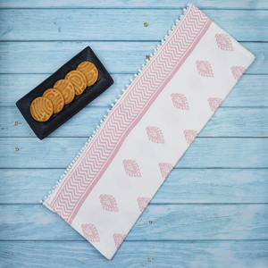 High Quality Ultra Soft Linen Hand <b>Towels</b> Quick Dry block printed Style Set Indian Manufacturers Wholesale Cheap Bulk Price - Product Image 3