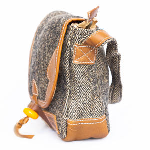 Sac à main portable de luxe pour femme, style vintage bohème, en coton et cuir, avec broderie, confortable et élégant - Product Image 2