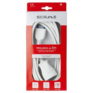 Cable de Extensión Eléctrico Blanco de 5m H03VV-F 2x0.75 mm² (10A 2P) Categoría de Producto Cables y Alambres PP0377 1R - Product Image 2