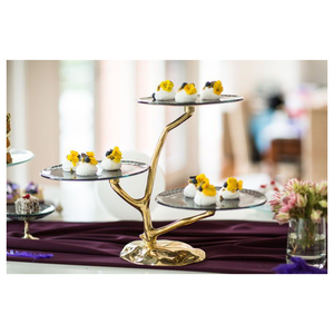 ชั้นวางเค้กและผลไม้โลหะสุดหรู ดีไซน์เฉพาะ 12 ฝา ผลิตจากโรงงาน รับสั่งทำ ขายดี หลายชั้น เป็นมิตรกับสิ่งแวดล้อม ประกอบเอง คุณภาพสูง - Product Image 2