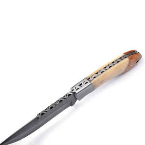 Top Design Damascus Steel Skinner <b>Knife</b> White <b>Bone</b> <b>Handle</b> Hand Made Customized Logo Skinner <b>Knives</b> with White <b>Bone</b> <b>Handle</b> - Product Image 3