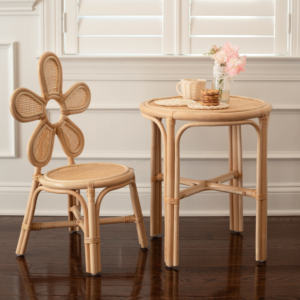 Belle rotin fleur enfants chaises pour événements fête d'anniversaire Offre Spéciale enfant salle de jeux chambre meubles fait à la main bébé enfant en bas âge chaise - Product Image 4