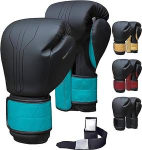Gants de boxe professionnels en cuir synthétique pour le sparring, le Muay Thai, le kickboxing, l'entraînement et l'entraînement avec sac lourd - Product Image 5