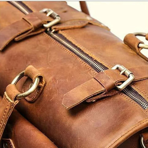 Wholesale Custom Logo Oem Fashion Designer Pu Leather High Quality Zipper Adjustable Leather <b>Duffel</b> <b>Bag</b> For sale - Product Image 5