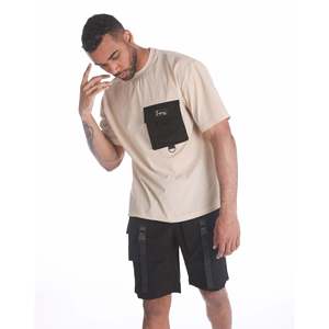 Pantalones Cortos Bermuda Casuales para Hombre, Color Verde Militar, Transpirables, con Bolsillos con Cremallera, Bolsillo Tipo Cargo y Cierre Fácil - Product Image 4