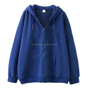 Sweat à capuche pour homme avec fermeture éclair intégrale, sweat à capuche surdimensionné pour homme, coton et polyester, fermeture éclair intégrale, logo imprimé personnalisé - Product Image 5