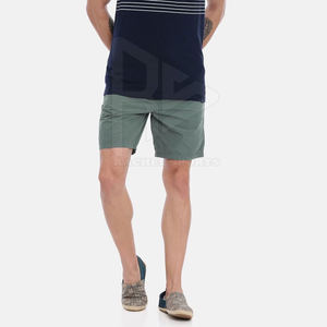 Pantalones cortos informales de verano recién llegados, diseño personalizado, estilo callejero con cierre de cintura elástica, color sólido y teñido liso - Product Image 4