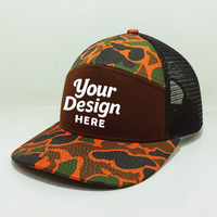 Gorras Trucker Hunting Vibe, Fabricante de Gorras con Logotipo Personalizado, Diseño de Camuflaje, Gorras de Malla Transpirable, Actividades al Aire Libre, Promoción de Marca