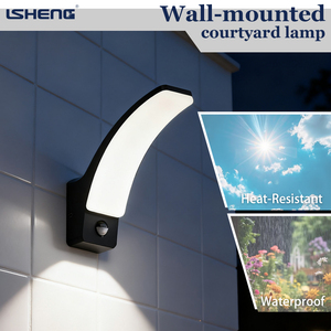 Đèn tường LED cảm biến chuyển động ngoài trời chống thấm nước bán buôn tùy chỉnh, đèn an ninh sân vườn có thể dùng để chiếu sáng hành lang - Product Image 2