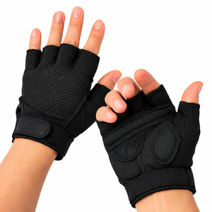 Gants de sport en PU antidérapants et résistants à l'usure, personnalisables en couleur et en taille, pour le sport et l'entraînement en salle de sport, design demi-doigts unisexe, nouveauté - Product Image 3