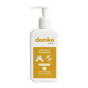 Savon pour les mains au citron doux au toucher de Domko, enrichi d'un arôme frais et éclatant, formule sans paraben au pH 5,5, mains propres et hydratées - Product Image 1