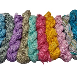 Bán buôn chuối Crochet sợi t Áo sơ mi sinh thái có nguồn gốc tay đan bóng nhuộm thời gian đóng gói kỹ thuật thêu tính năng Chunky - Product Image 2