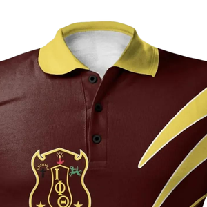 Camiseta Polo Iota Phi Theta 1963 Bordada, Fraternidad Griega, Camiseta de Manga Corta Clásica de la Liga Ivy Universitaria, Algodón Premium para Hombre - Product Image 5