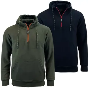 เสื้อฮู้ดที่ได้รับแรงบันดาลใจจากยูทิลิตี้ออกแบบมาสำหรับการปรับแต่งที่โดดเด่นเน้นซิปสีส้ม - Product Image 3