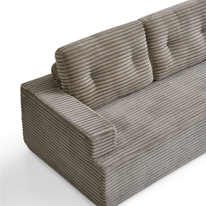 Sofá Chaise Longue Moderno en Forma de L, Relleno de Esponja, 3 Plazas, para Apartamento y Villa, en Existencia en EE. UU., Gran Venta - Product Image 5