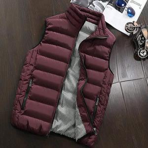 Veste matelassée sans manches légère de style décontracté à col montant et fermeture éclair pour hommes et femmes, veste rembourrée élégante à capuche pour l'extérieur - Product Image 4