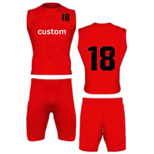 Cómodo 7v7 Jersey de fútbol de secado rápido Durable Uniforme personalizado con capucha Equipo Práctica Ropa deportiva Impresión digital 100% Poliéster - Product Image 4