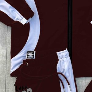 Customized Men's Streetwear Puff Printing 100% Cotton Tracksuit with Flared Jogger Pant and Solid Pattern Hoodie Sweatsuit Set - Product Image 6