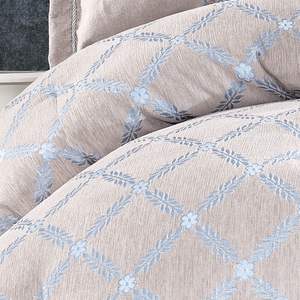 Toronto |   Juego de Edredón Moderno de 6 Piezas, Tamaño King, 260x240cm, Gris y Azul, Lujoso, para Todas las Estaciones, con Función de Masaje - Product Image 6