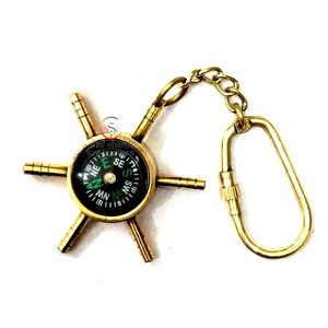 พวงกุญแจทองเหลืองย้อนยุคของขวัญวันเกิดของขวัญวันเกิดแบบแขวนออกแบบได้ตามที่ต้องการ - Product Image 1