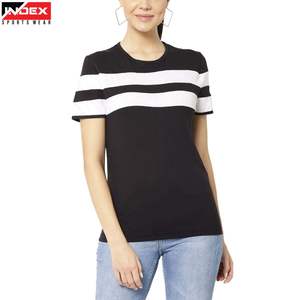 T-shirts à col rond, vente flash, meilleur prix, coupe ajustée, respirant, t-shirts hip-hop pour femmes, service OEM, t-shirt décontracté pour femmes, couleur unie - Product Image 1