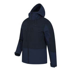 High Quality Customized Hooded Men's Softshell <b>Jacket</b> Winter <b>Waterproof</b> Breathable Quick Dry Canvas Zipper Pockets Pattern - Product Image 2