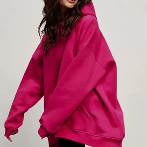 Sudadera con capucha de gran tamaño para mujer de alta calidad letra bordada peso pesado gota hombro personalizable Boxy Streetwear Otoño/Invierno - Product Image 1