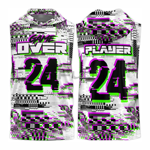 Maillot de football de style américain 7v7, vente en gros, OEM, polyester, élasthanne, uniforme de football personnalisé sublimé, ensemble 7 contre 7 - Product Image 4