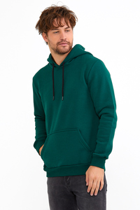 Sweat à capuche d'hiver en molleton gaufré avec logo personnalisé pour hommes 100% coton/polyester lourd ODM/OEM Service Designer Sweats à capuche - Product Image 2