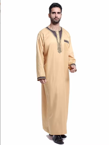 Vêtements islamiques décontractés les plus vendus Nouveau vente en gros Jubba Arabian Thobe Muslim's Dress Out Wear Utiliser des vêtements islamiques Thobes - Product Image 6