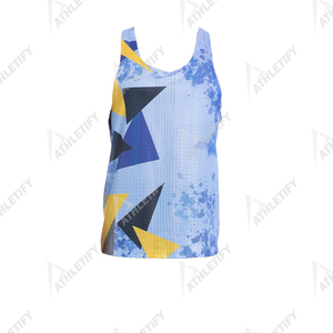 Tela transpirable a la moda Hombres elegantes Camiseta sin mangas de poliéster sublimado Slim Fit Diseño personalizado Ropa informal. - Product Image 4