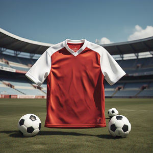 Camiseta de fútbol unisex, camisetas de manga corta de fútbol de calidad con cuello en V, ropa de equipo personalizada, camiseta de fútbol - Product Image 5