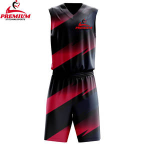 OEM Custom High Quality Breathable <b>Basketball</b> Uniforms Set Sublimation Sports Wear <b>for</b> Men <b>Kids</b> Printed Rhinestone Techniques - Product Image 5