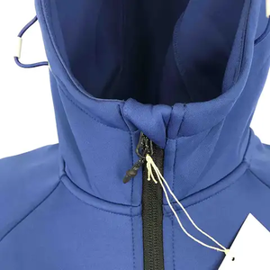 Windbreaker Clothing Customized Logo Men's Bomber <b>Jacket</b> Waterproof <b>Hooded</b> Vintage Knitted <b>Soft</b> <b>Shell</b> Zipper Closure 100% - Product Image 5