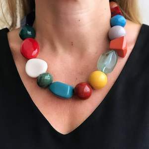 Collar de Resina de Diseño Lujoso Hecho a Mano, Cadena de Cuerda Moderna, Joyería Elegante para Bodas, Fiestas y Compromisos, Lookby bh crafts - Product Image 6