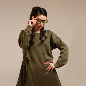 Ensemble 2 pièces élégant et décontracté pour femmes musulmanes, coupe ample, haut et pantalon, design uni, idéal pour l'été 2026 - Product Image 2