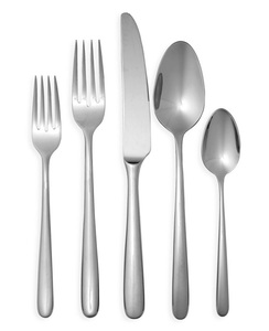 Ensemble de 5 couverts en laiton et acier, métal, finition argentée, principalement utilisé pour le dîner et le petit-déjeuner et les fêtes de mariage - Product Image 1