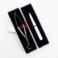 Pince à épiler professionnelle en acier inoxydable, lame droite, pointe aiguisée, manche en plastique durable, couleur personnalisable, pour cuticules et beauté