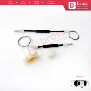 Juego de Reparación de Elevalunas Eléctrico BWR5375, Puerta Trasera Izquierda para Leon MK2 1P 1P1 2005-2012 5 Puertas HB 1P0839461A - Product Image 3