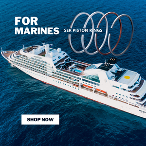 Nouveau Moteur Diesel Marin M200 M220 2 Temps Intrabord 1 Cylindre Pièces de Rechange Marque SER Segment de Piston - Product Image 3