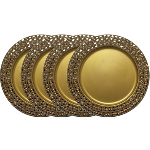 Plaques de chargeur décoratives meilleur thème avec plusieurs finitions meilleur pour fête de mariage décor de Restaurant plateaux de Table à dîner - Product Image 5