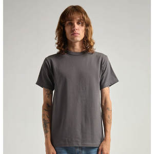 T-shirt de sport surdimensionné pour hommes T-shirt vintage de qualité supérieure T-shirt à manches courtes en coton épais et uni Petit - Product Image 5