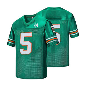 Qualité supérieure Respirant Grande Taille Maillot de football américain à manches courtes Nom de l'équipe personnalisé Vente en gros - Product Image 1