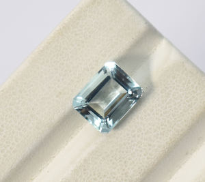 Piedra preciosa Octágono aguamarina corte esmeralda 11X9mm 12X10mm 14X10mm piedra preciosa suelta para fabricación de joyería piedra preciosa creada en laboratorio - Product Image 2